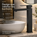 Ver imagem 6 de Torneira Viena Alta Preto Fosco Aço Inox 304 Monocomando