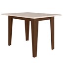 Ver imagem 1 de Mesa de Jantar Tampo sem Vidro 4 Lugares 120x90 cm Kate Amendoa Off White Poliman