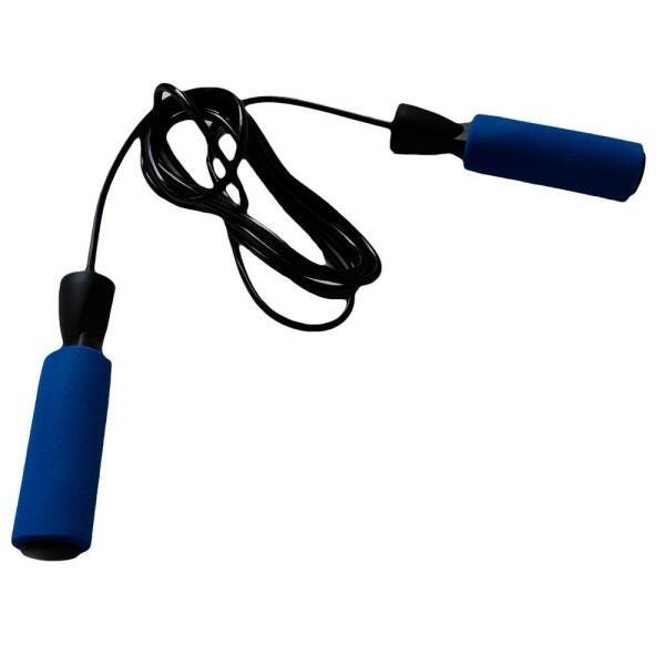 Corda de Pular com Rolamento Pegada com Espuma Azul - 4