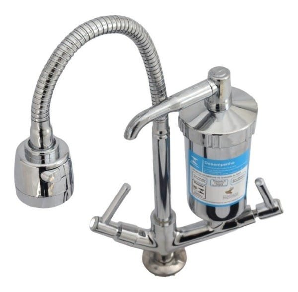 Torneira Gourmet Com Filtro Purificador Flexível Mesa Luxo - 2