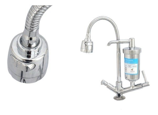 Torneira Gourmet Com Filtro Purificador Flexível Mesa Luxo - 3