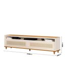 Ver imagem 4 de Rack Para TV 218cm 75 Polegadas Hanover 2.2 EDN Off White/Cedro