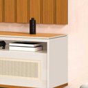 Ver imagem 3 de Rack Para TV 218cm 75 Polegadas Hanover 2.2 EDN Off White/Cedro