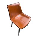 Ver imagem 3 de Cadeira de Jantar de Couro Design Sofisticado e Acabamento Premium