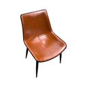 Ver mais imagens de Cadeira de Jantar de Couro Design Sofisticado e Acabamento Premium