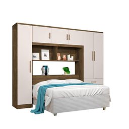 Roupeiro Modulado Com Cabeceira Báu CAN 2.34m Casal Com Amplo Espaço Interno e Nichos Externos Para  - 2