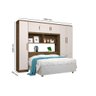 Roupeiro Modulado Com Cabeceira Báu CAN 2.34m Casal Com Amplo Espaço Interno e Nichos Externos Para  - 3