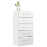 Cômoda Savana 5 Gavetas Moveís Rodial Branco - 2