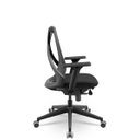 Ver imagem 2 de Cadeira Escritório Bix X+ Presidente Slider Pu Poliéster Preto Plaxmetal