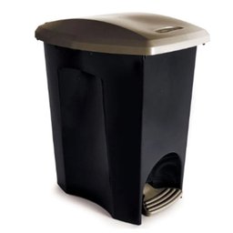 Lixeira com pedal licheira de plastico para uso em banheiro - 1 Lixeira com pedal licheira de plastico para uso em banheiro - 1