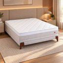 Ver imagem 1 de Colchão King Molas Ensacadas Pillow Top Aloe Vera Herval Essenza 193x203x29 Yescasa Bege