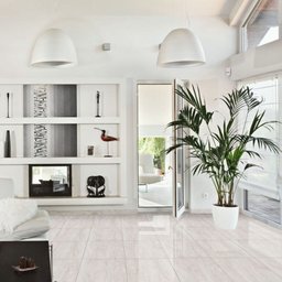 Piso 55x55cm Realce Retificado 55127 Travertino Line Bege - 2