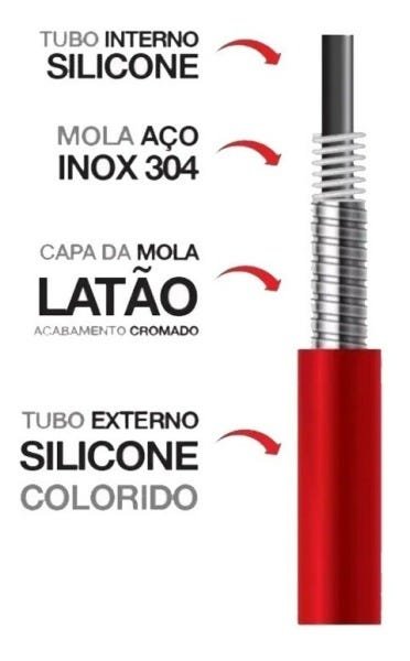 Torneira Flexível Color Preta De Parede Para Cozinha Luxo - 4