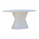 Ver imagem 1 de Mesa de Jantar Apollo Tampo Oval 160x90cm Branco