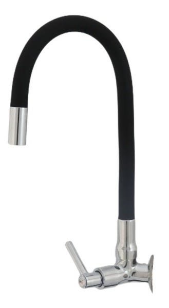 Torneira Flexível De Parede Tubo Preta Para Cozinha Luxo - 1
