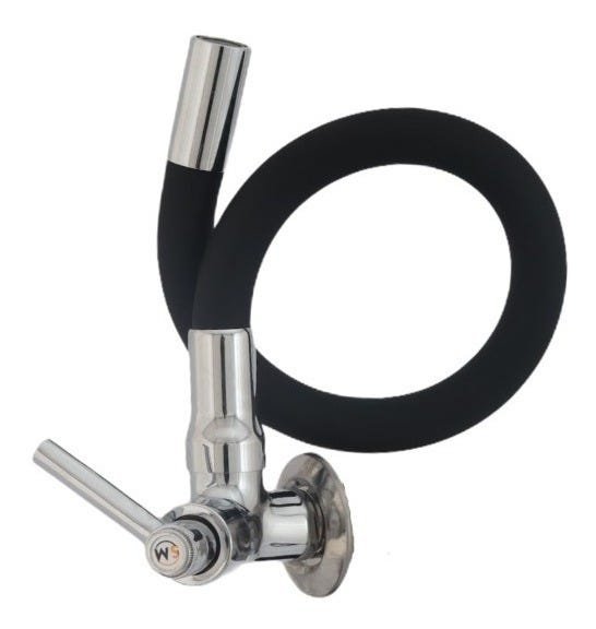 Torneira Flexível De Parede Tubo Preta Para Cozinha Luxo - 3