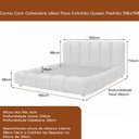 Ver imagem 4 de Cama Japonesa com Cabeceira Queen Nuvem Linho Off White - Sallar Home