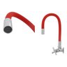 Torneira Flexível De Parede Tubo Vermelha Para Cozinha - 3