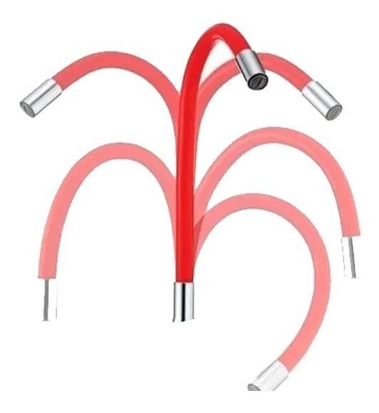Torneira Flexível De Parede Tubo Vermelha Para Cozinha - 4