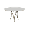 Mesa de Jantar Redonda 1,20m Vidro Off White com 5 Cadeiras Aurora - 4
