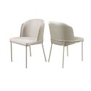 Ver imagem 3 de Mesa de Jantar Redonda 1,20m Vidro Off White com 5 Cadeiras Aurora