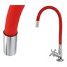 Torneira Flexível Tubo Vermelha De Mesa Para Cozinha - 4