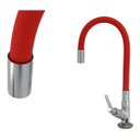 Ver imagem 2 de Torneira Flexível De Mesa Tubo Vermelha Para Cozinha