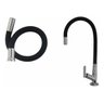 Torneira Flexível Tubo Preta De Mesa Para Cozinha Luxo - 3
