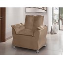 Ver imagem 5 de Poltrona de Decoração e Escritoria e Sala de Estar Opala Turna Cappucino + Puff Descanso de Pes