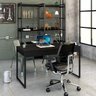 Mesa Escritório Office Estilo Industrial 1,35m C/ 2 Gavetas - 2