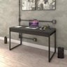 Mesa Escritório Office Estilo Industrial 1,35m C/ 2 Gavetas - 4
