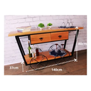 Ver imagem 6 de Aparador Sr Thomas Ferro e Madeira Rústico