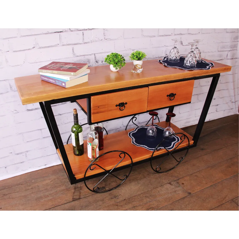 Aparador Sr Thomas Ferro e Madeira Rústico