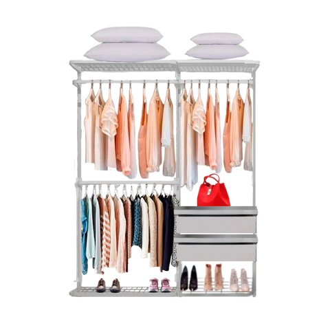 Closet Aramado - Linear Clr221 com Gaveta - 1,60m - Branco