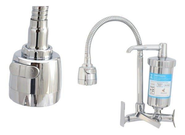 Torneira Gourmet Filtro Purificador Flexível De Parede Luxo - 4