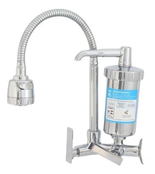 Torneira Gourmet Filtro Purificador Flexível De Parede Luxo - 1
