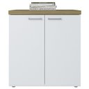 Ver imagem 6 de Balcão para Escritório 70cm 2 Portas Tok A06 Olmo/branco - Mpozenato