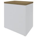 Ver mais imagens de Balcão para Escritório 70cm 2 Portas Tok A06 Olmo/branco - Mpozenato