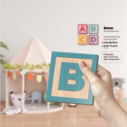 Bloquinho Abcd - Quadros ou Placas Modulares com 4 Peças - 3