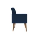 Ver imagem 5 de Design Exclusivo na Sala de Espera Poltrona Capitonê Corino Azul-marinho