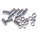 Ver imagem 2 de Kit 10 Travessas/niples/porcas M10 P/ Lustres E Pendentes