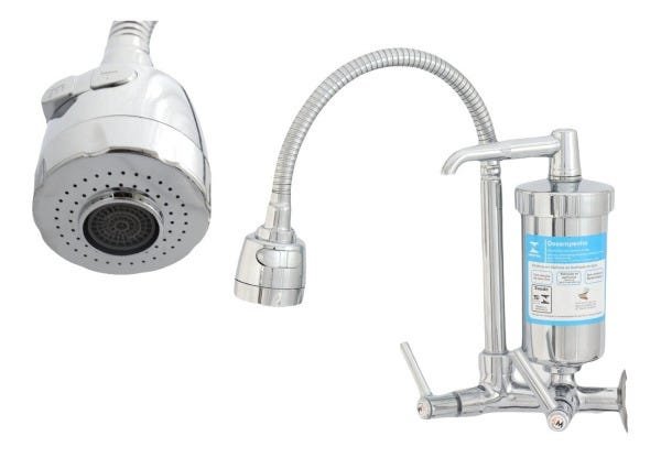 Torneira Gourmet Com Filtro Purificador Flexível Parede Luxo - 4