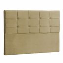 Ver imagem 1 de Cabeceira Queen Mel 160 CM Suede Marfim - D A Decor