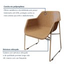 Ver mais imagens de Conjunto Sala de Jantar 4 Lugares Retangular Tampo MDF 120x85cm Mesa Smart com Cadeiras Lodelô Branco/Cromado/Serragem