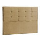 Ver imagem 1 de Cabeceira Casal Mel 140 CM Suede Cappucino - D A Decor