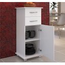 Ver mais imagens de Armário Multiuso Branco Quarto 2 Gavetas c / Prateleiras
