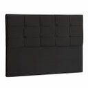 Ver imagem 1 de Cabeceira Casal Mel 140 CM Suede Preto - D A Decor
