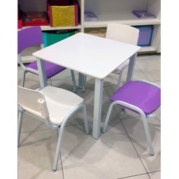 Kit 12 Cadeiras Infantil Iso Colors Brinquedoteca Escolas Ecomhome - 5
