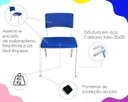 Ver imagem 4 de Kit 12 Cadeiras Infantil Iso Colors Brinquedoteca Escolas Ecomhome
