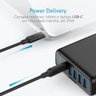 Carregador de Tomada com 5 Portas 1 USB-C/4 USB Anker Power Port I Preto - 3